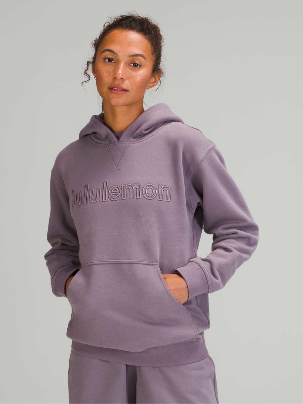 Lululemon All Yours Graphic Hoodie in Dusky Lavender